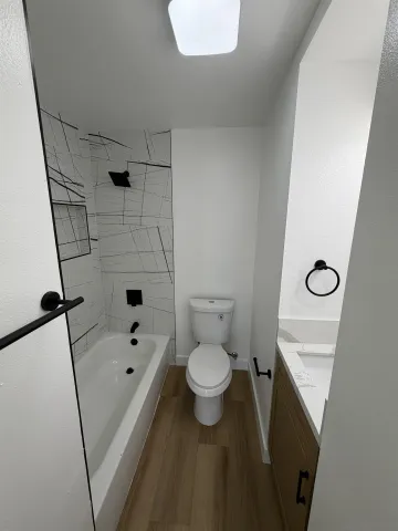 a bathroom with a sink and toilet