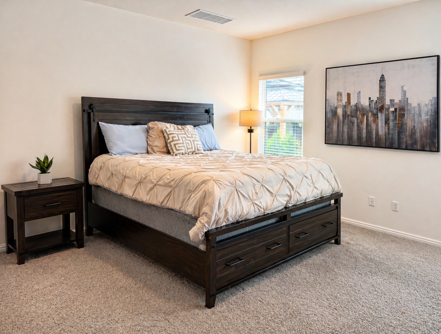 108 Blue Blaze Trail Georgetown, TX 78628 - Photo 10 of 26 a bedroom with a bed and window