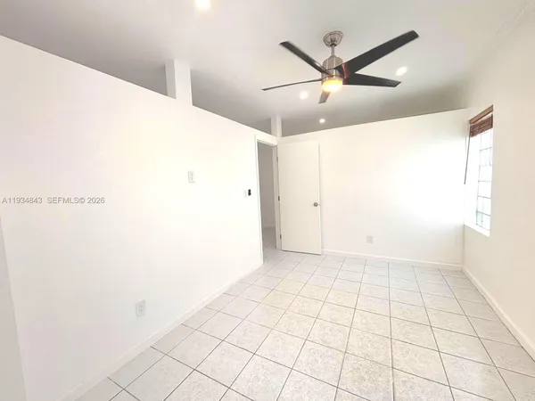 a view of an empty room