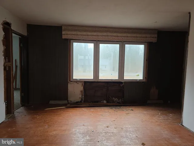 a view of a car park from a window