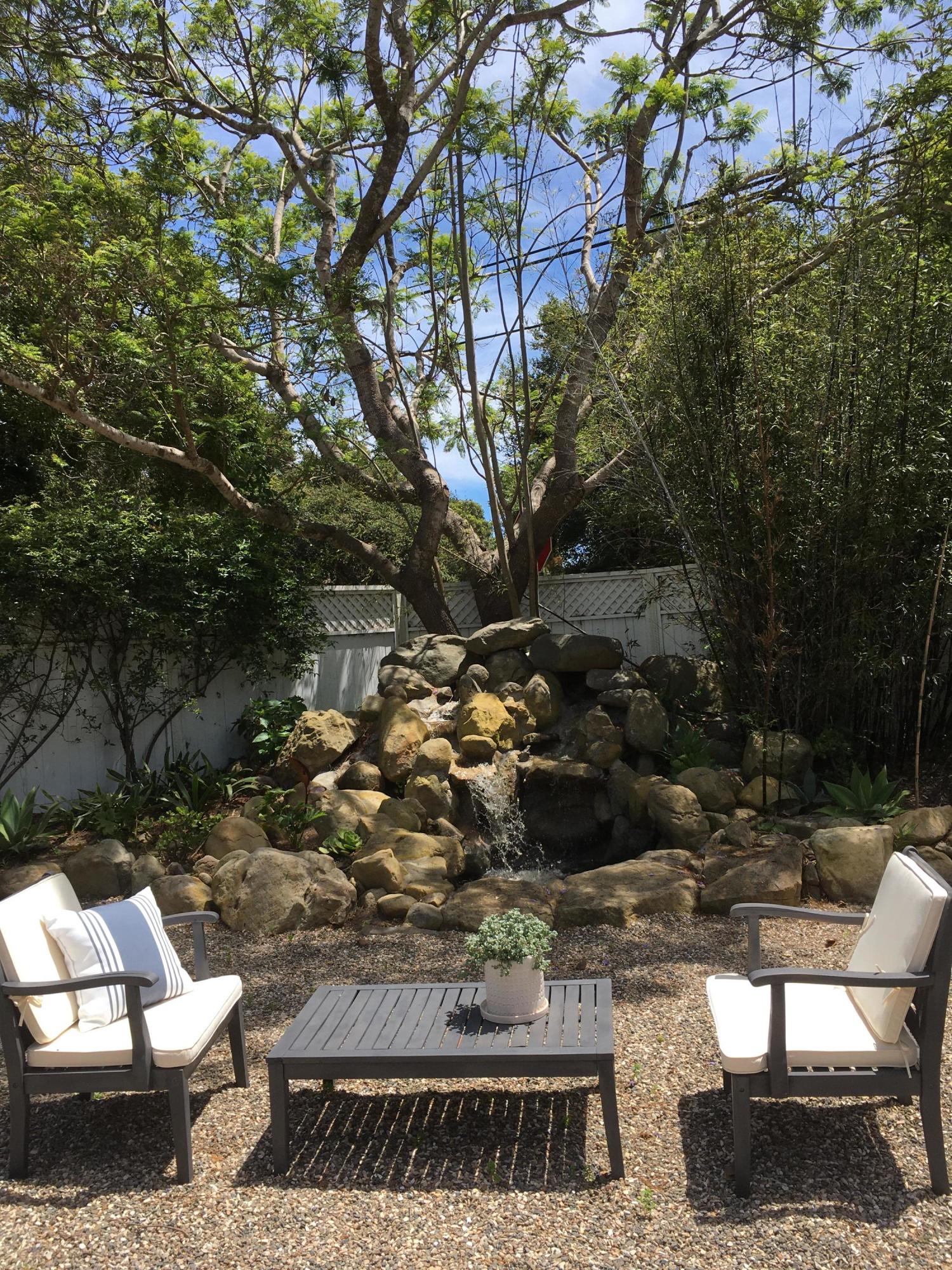 590 Santa Rosa Lane Montecito, CA 93108 - Photo 9 of 16 Yard with Waterfall