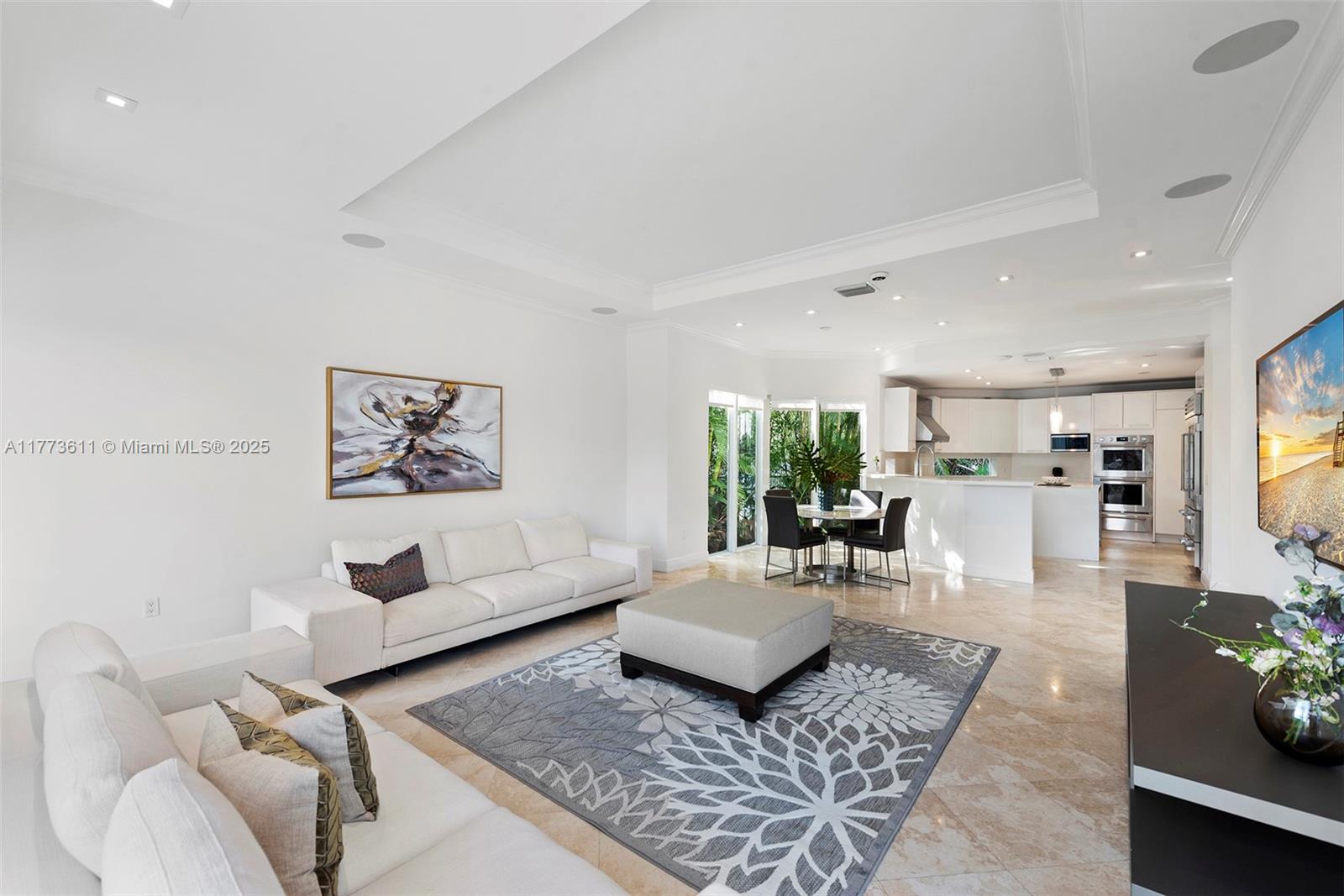 455 Centre Island Golden Beach, FL 33160 - Photo 23 of 67 a living room with furniture and a rug