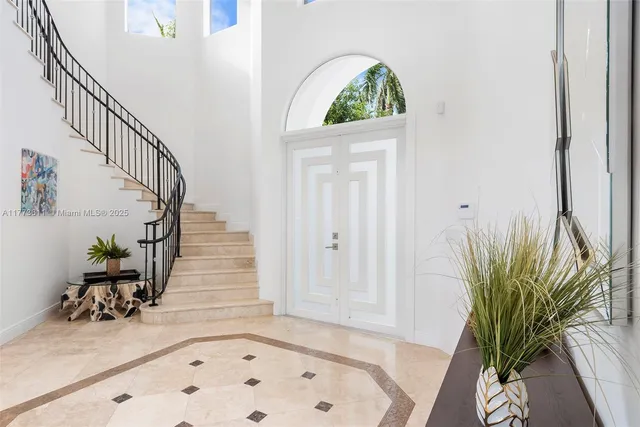 a view of a lake from a balcony