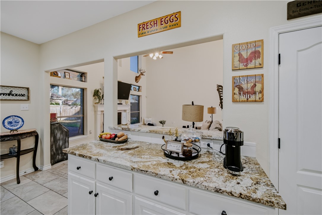 337 Wright Drive Portland, TX 78374 - Photo 8 of 30 a living room with fireplace furniture and a wooden floor