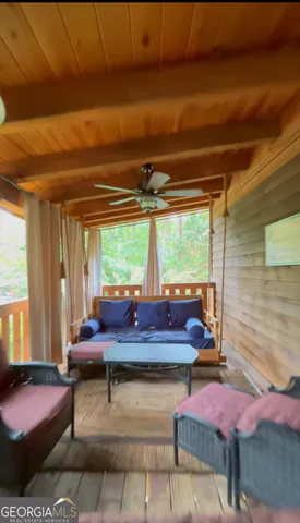 a room with furniture and window