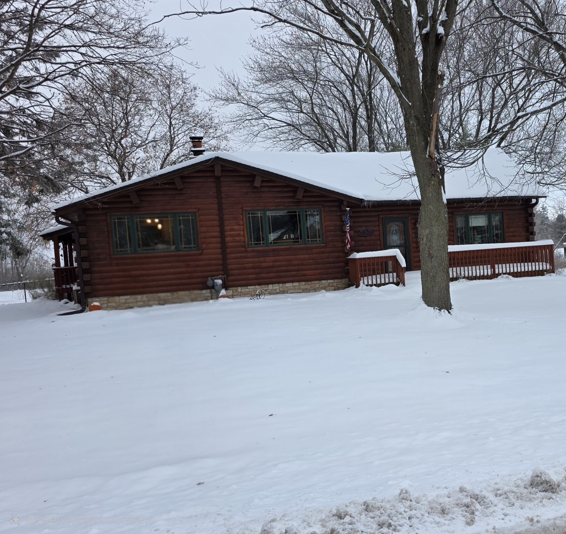 41W591 Lenz Road Elgin, IL 60124 - Photo 1 of 48 a roof deck with table and chairs under an umbrella