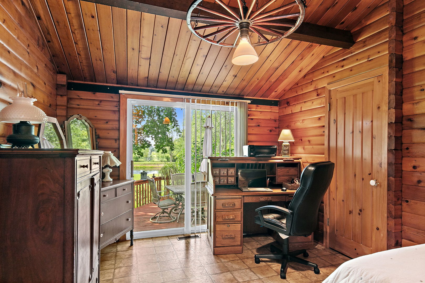 41W591 Lenz Road Elgin, IL 60124 - Photo 23 of 48 a view of workspace with wooden floor and furniture