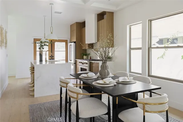 a view of a glass door with a door