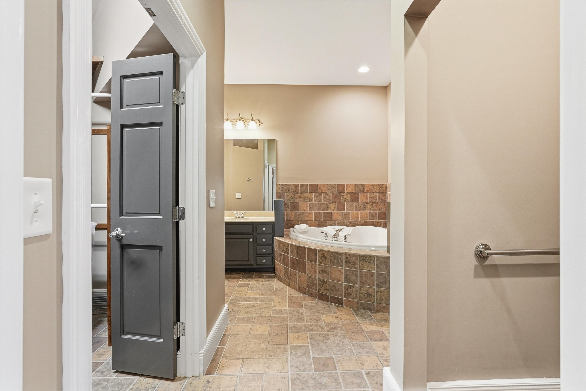 2005 Alan John Way Lebanon, TN 37087 - Photo 15 of 71 a bathroom with a granite countertop tub shower and sink