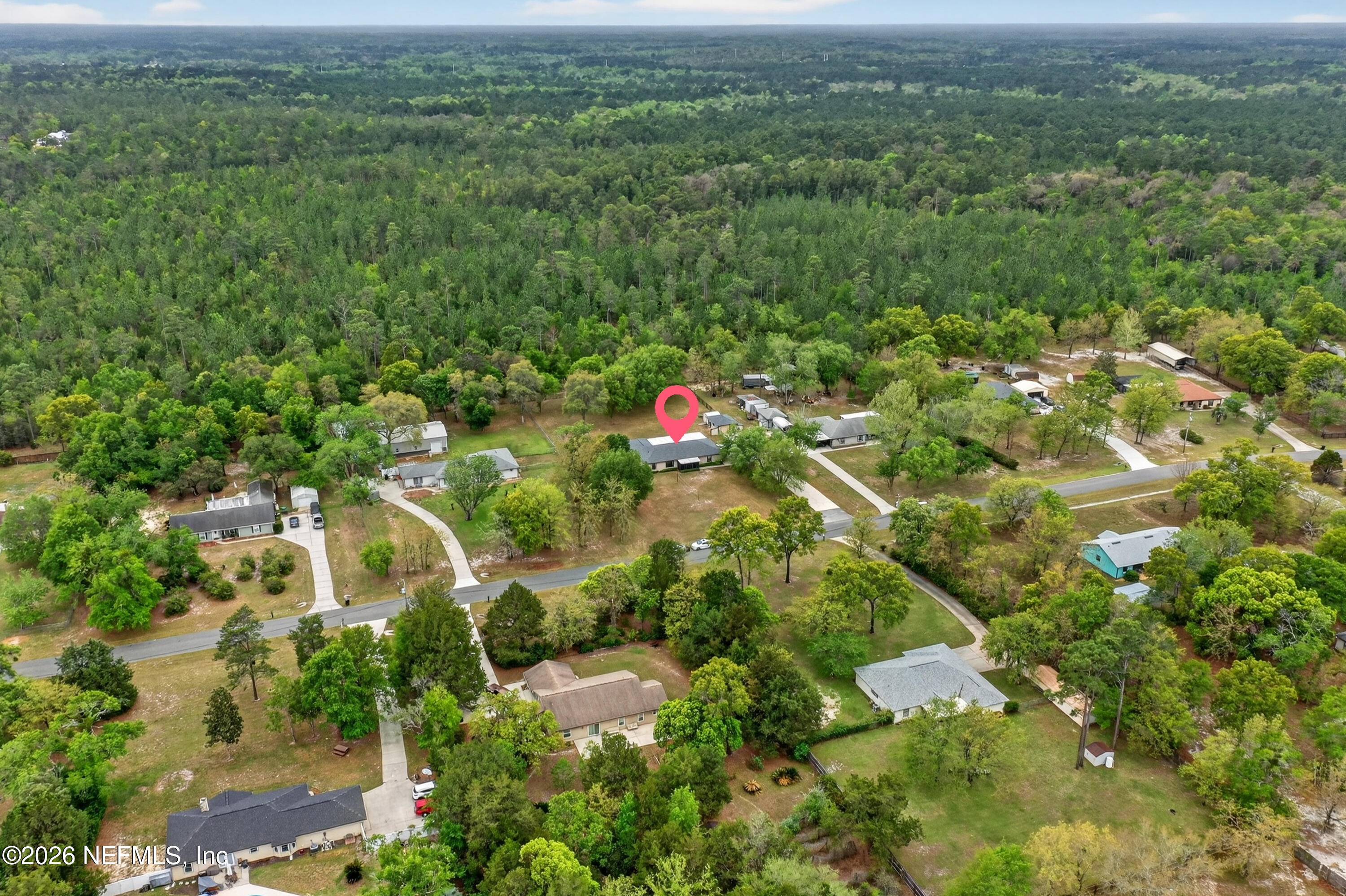 4537 Junction Drive Middleburg, FL 32068 - Photo 60 of 62 an aerial view of residential houses with outdoor space and trees