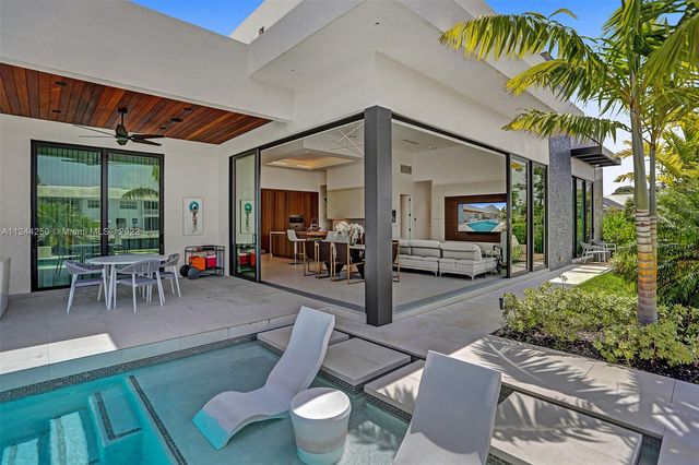 a outdoor space with furniture