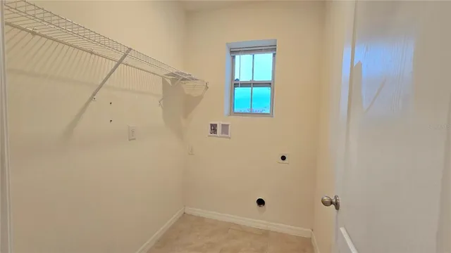 a bathroom with a window