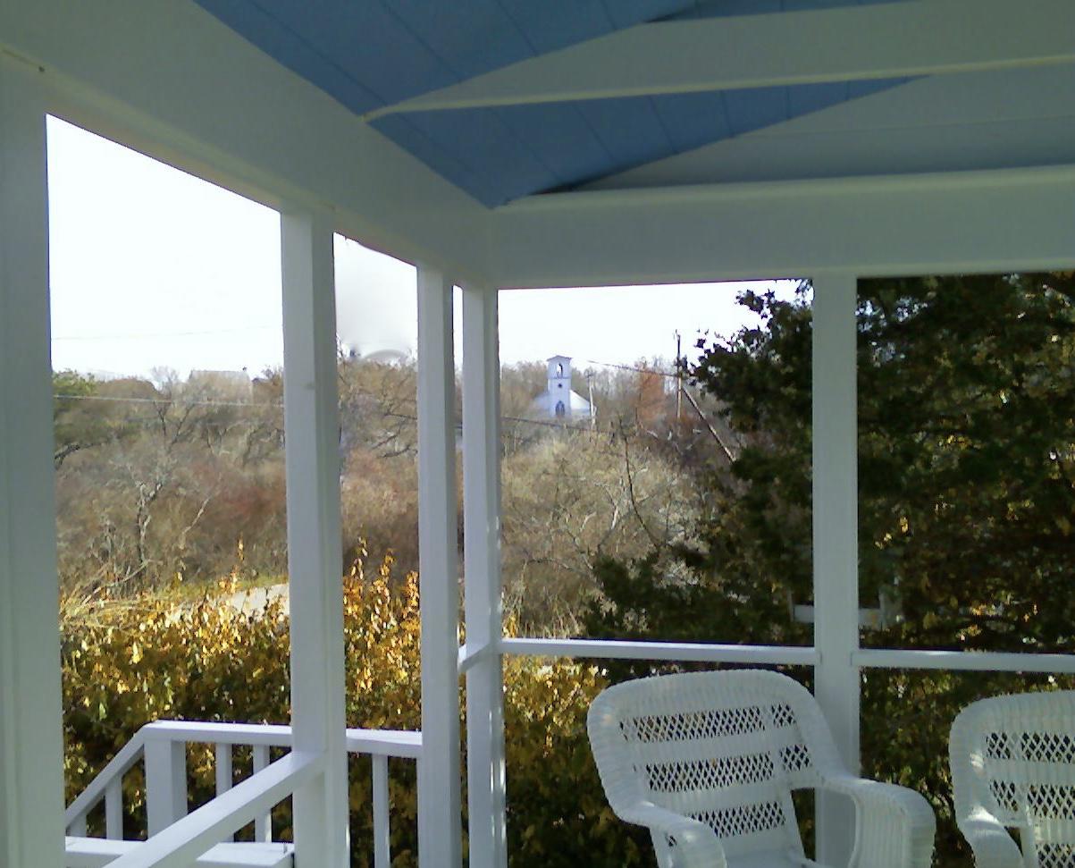 9 Francis Road Truro, MA 02666 - Photo 3 of 34 a view of a back yard from a porch