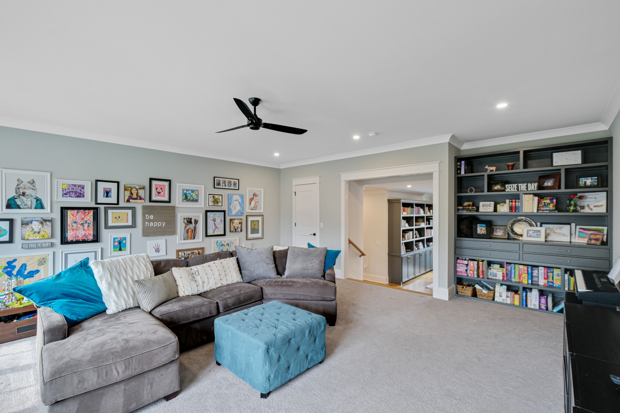 3003 Hobbs Road, Unit B Nashville, TN 37215 - Photo 58 of 70 a living room with furniture and a book shelf