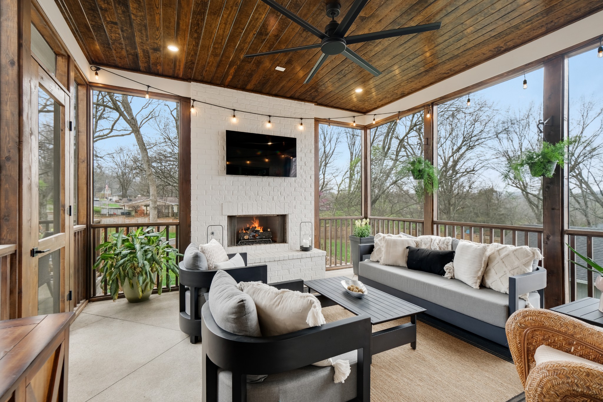 3003 Hobbs Road, Unit B Nashville, TN 37215 - Photo 59 of 70 a living room with furniture and a fireplace