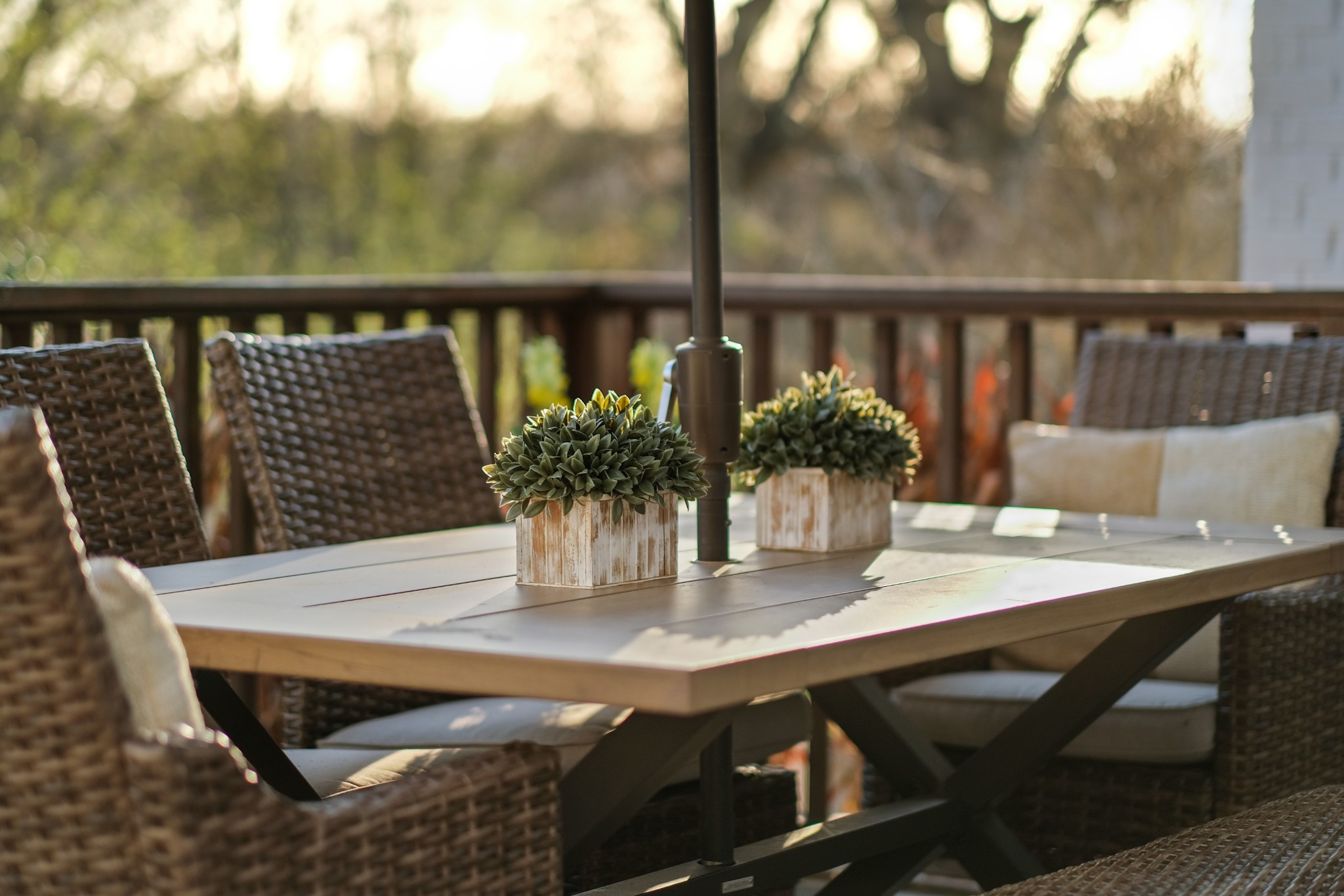 3003 Hobbs Road, Unit B Nashville, TN 37215 - Photo 64 of 70 a view of a balcony with chairs and wooden floor