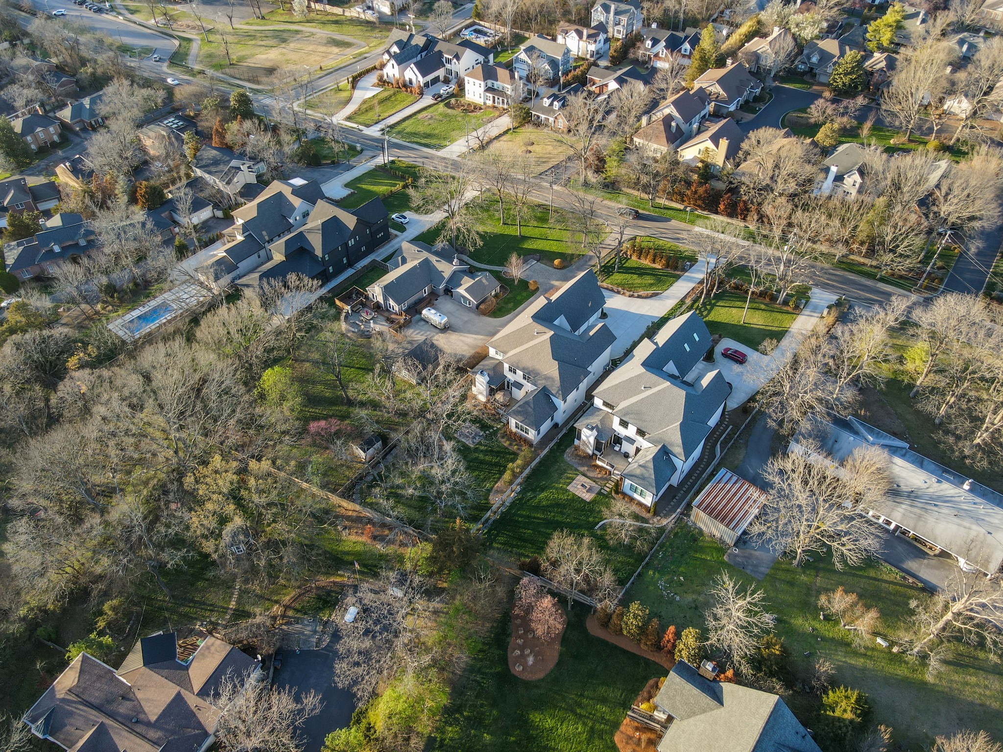 3003 Hobbs Road, Unit B Nashville, TN 37215 - Photo 69 of 70 an aerial view of a residential houses with outdoor space