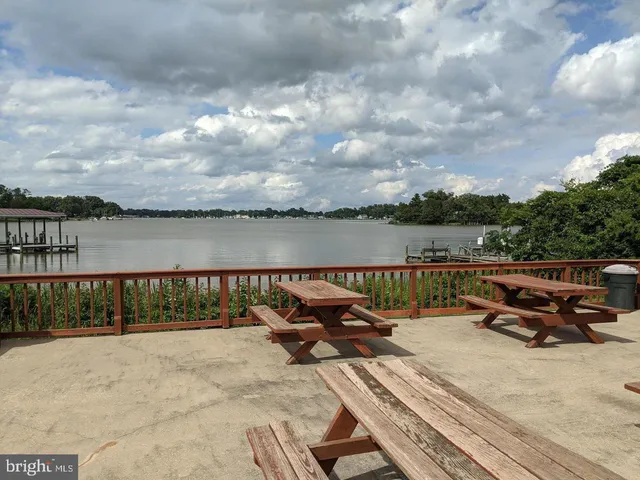 a view of a terrace with sitting area