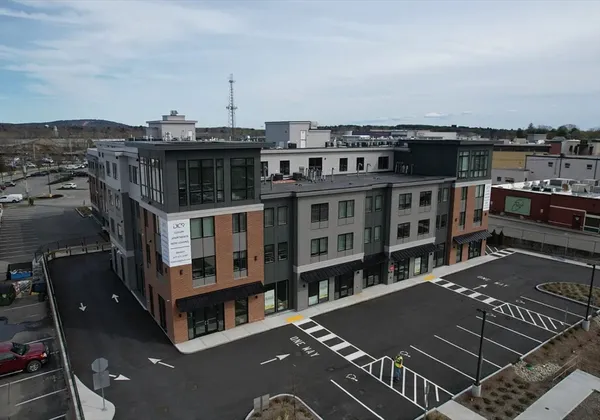 a view of a city from a terrace