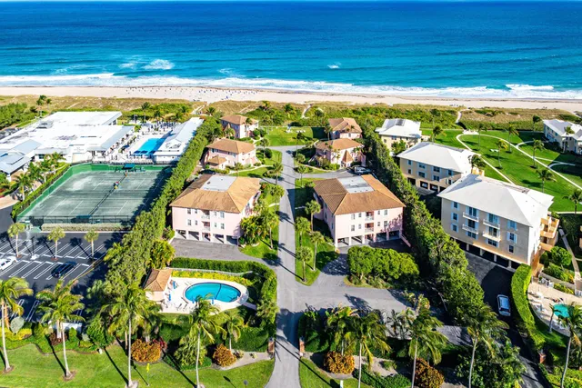 a view of swimming pool with an outdoor space and seating area