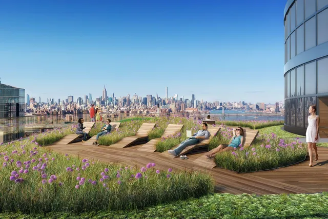 a view of a swimming pool with chairs