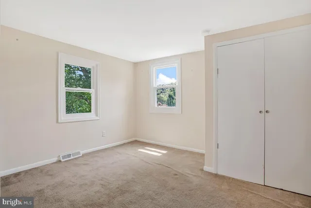 a view of an empty room