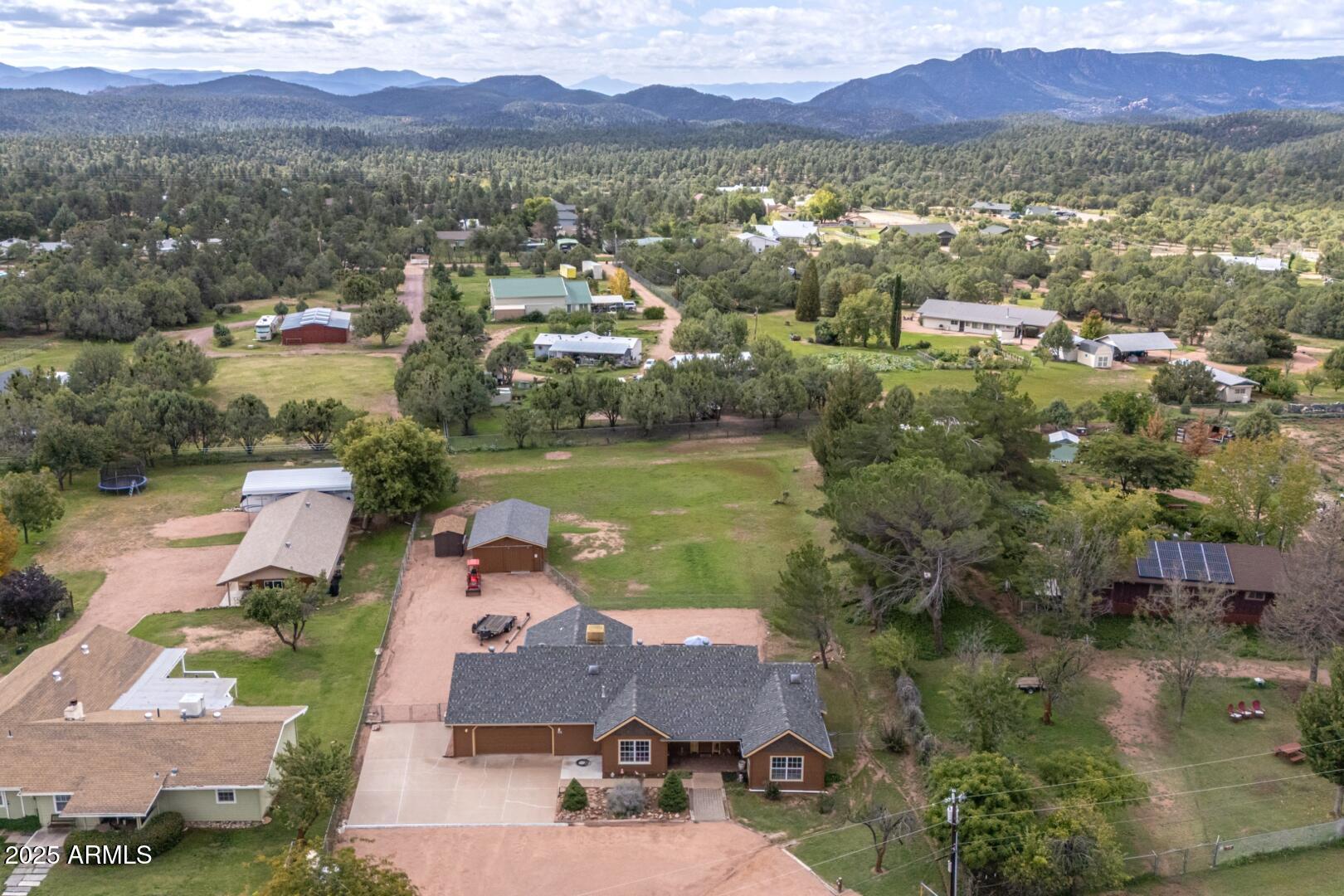 155 Claxton Road Payson, AZ 85541 - Photo 41 of 46 an aerial view of residential houses with outdoor space and river