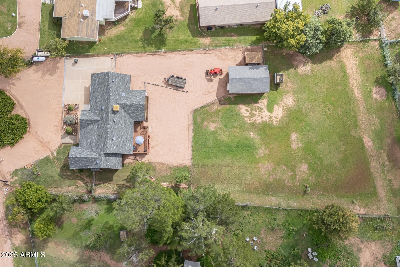 155 Claxton Road Payson, AZ 85541 - Photo 44 of 46 an aerial view of residential houses with outdoor space and swimming pool