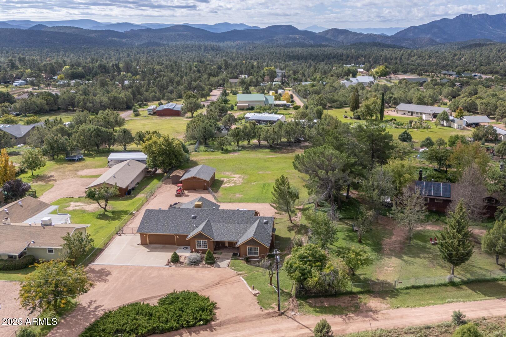 155 Claxton Road Payson, AZ 85541 - Photo 46 of 46 an aerial view of residential house with outdoor space and river