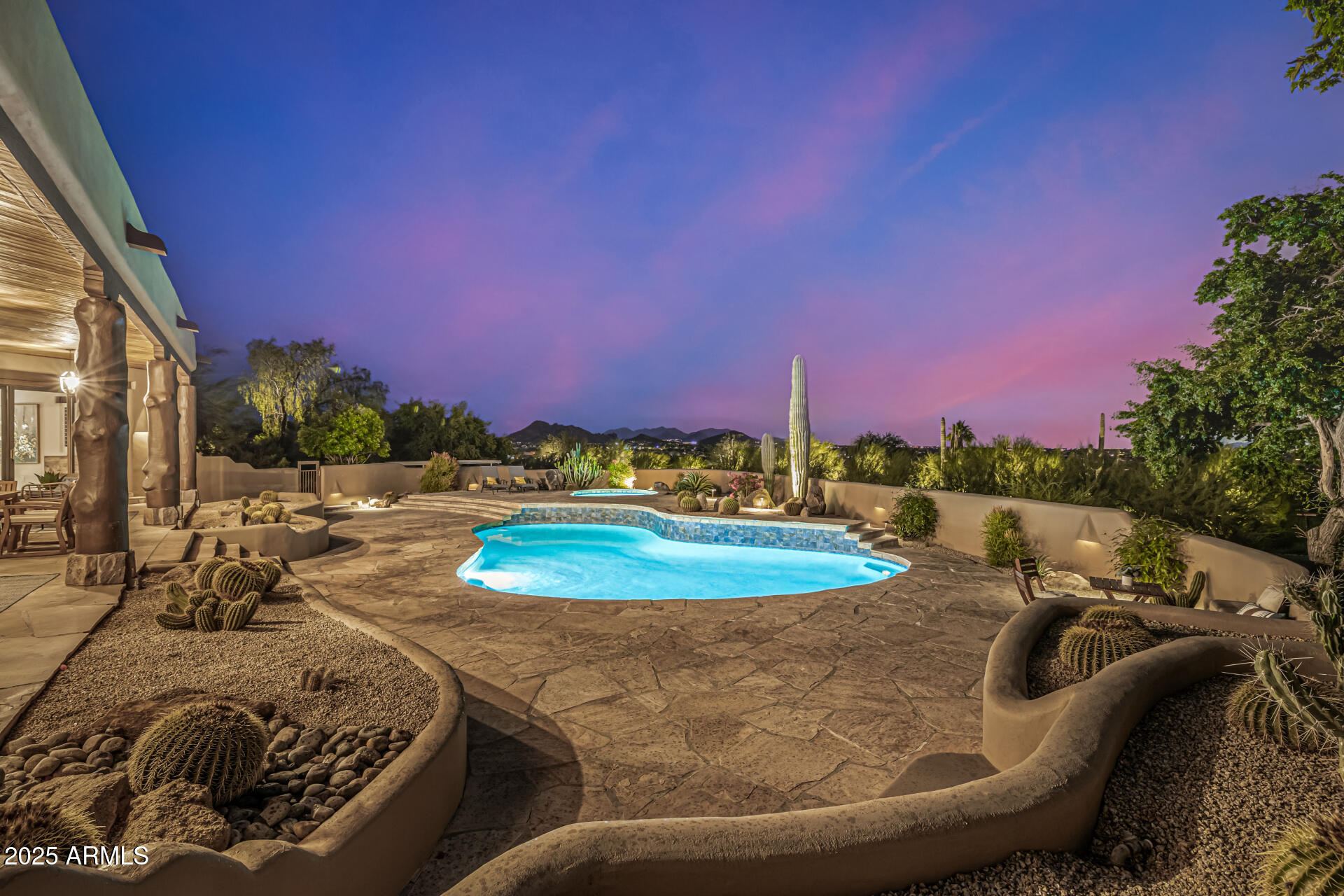 34877 North Ridgeway Drive Carefree, AZ 85377 - Photo 35 of 55 Expansive Outdoor Oasis Backyard