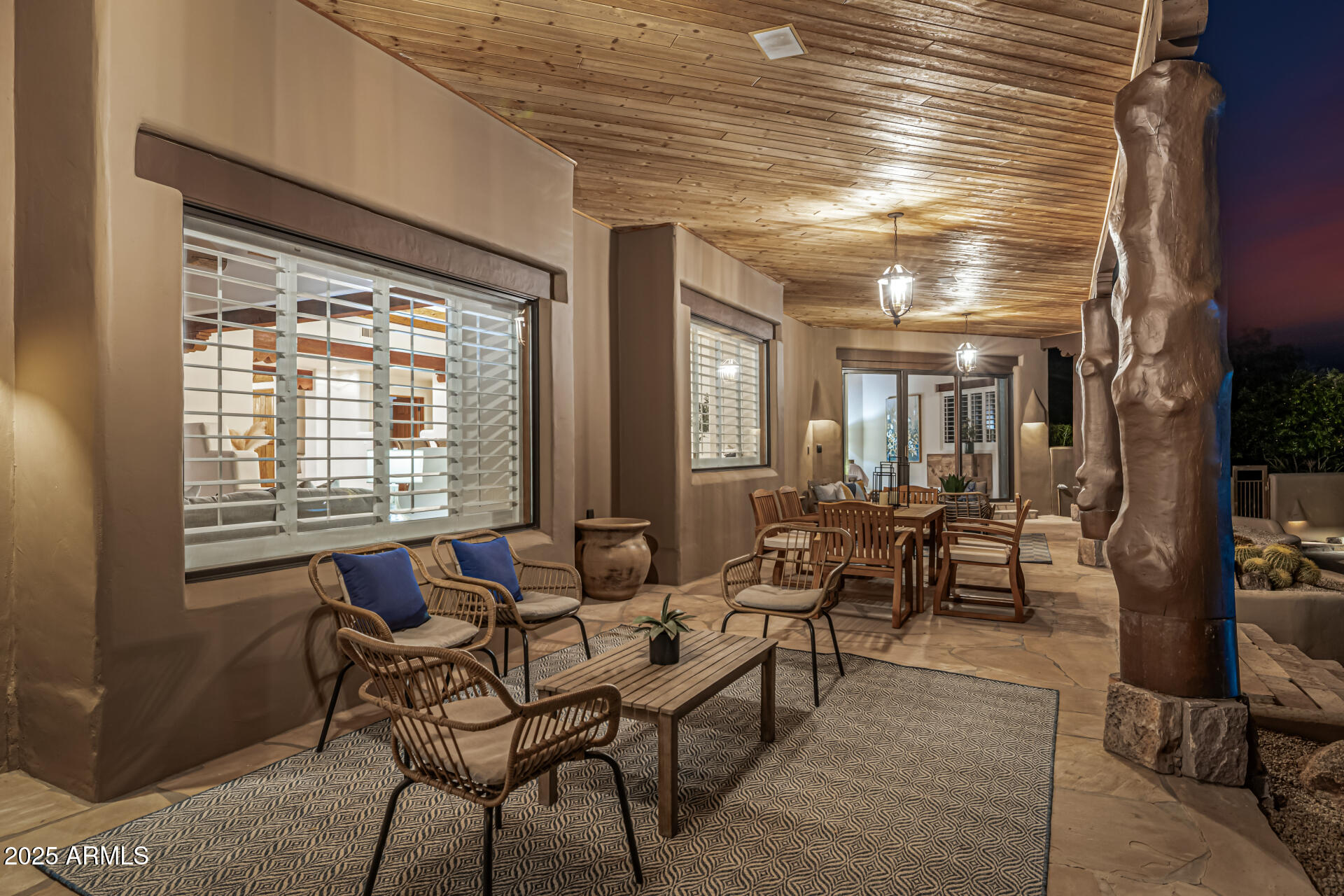 34877 North Ridgeway Drive Carefree, AZ 85377 - Photo 39 of 55 T&G Wood Ceiling Patio