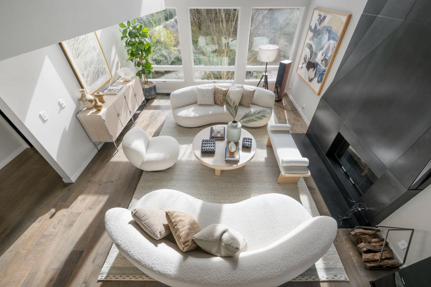 27201 Moody Road Los Altos Hills, CA 94022 - Photo 10 of 43 a living room with furniture and a large window