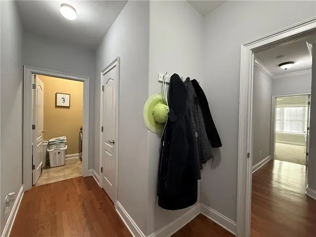a bathroom with a sink vanity and a mirror