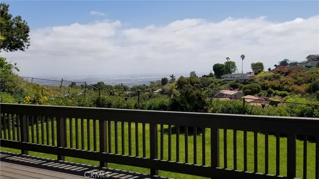 a city view from a balcony