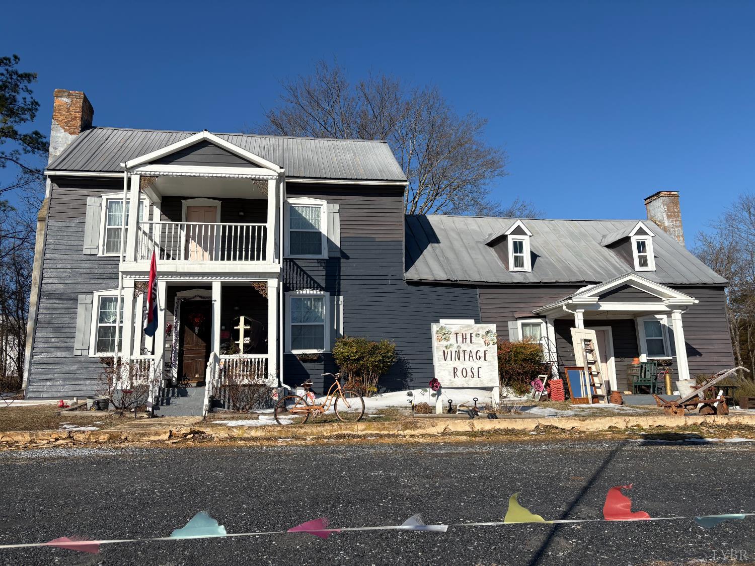 a front view of a building