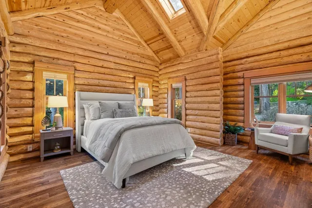 a view of a chairs and tables in patio
