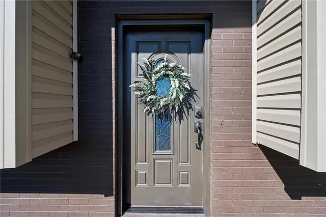a view of a entryway door of the house