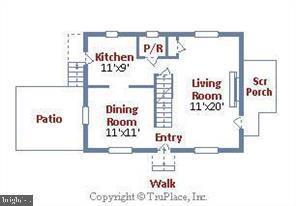 6001 Conway Road Bethesda, MD 20817 - Photo 20 of 21 1ST FLOOR PLAN