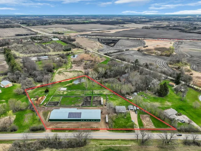 a aerial view of a house
