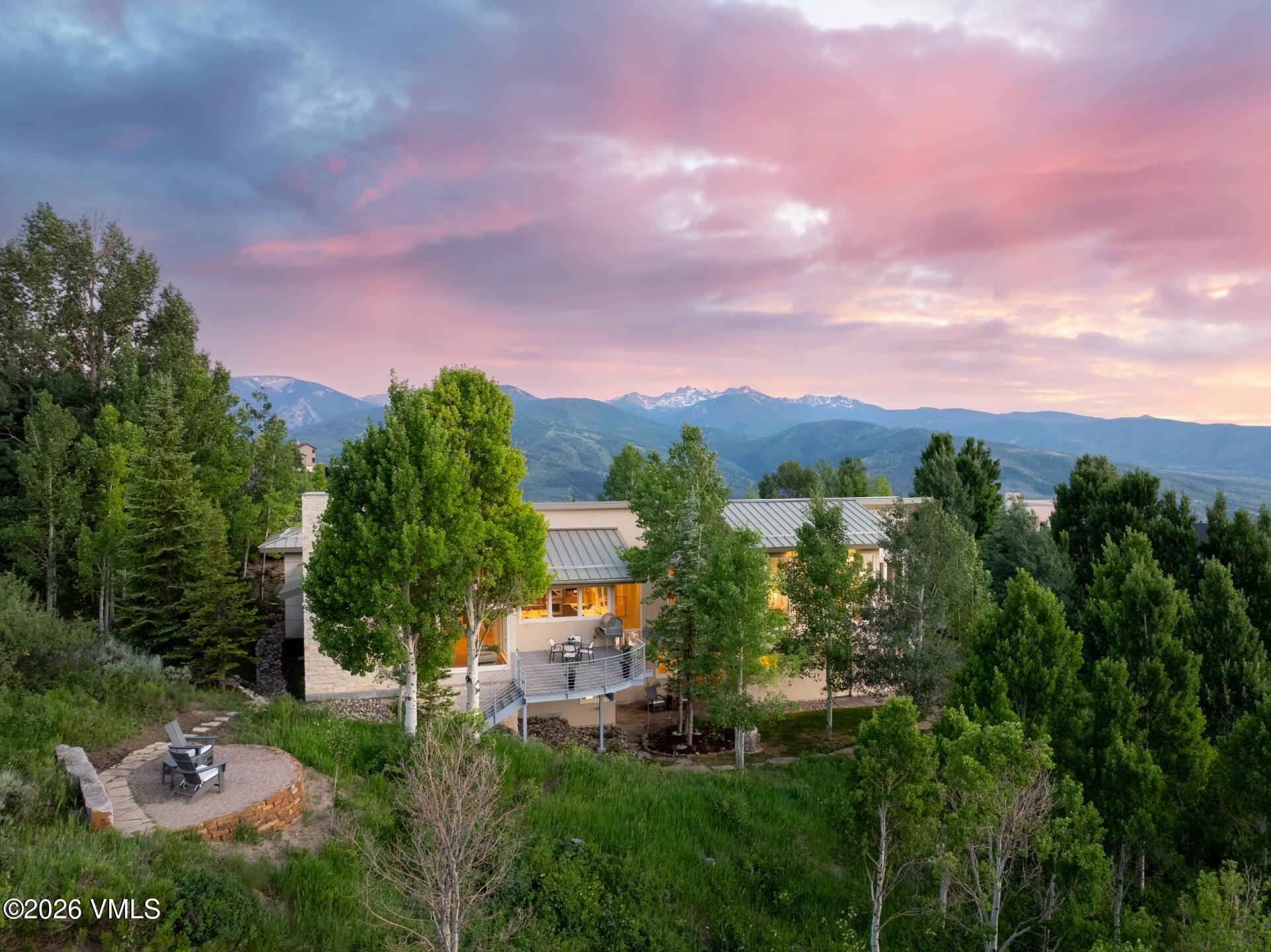 4340 June Point Avon, CO 81620 - Photo 36 of 43 a view of a garden with a houses