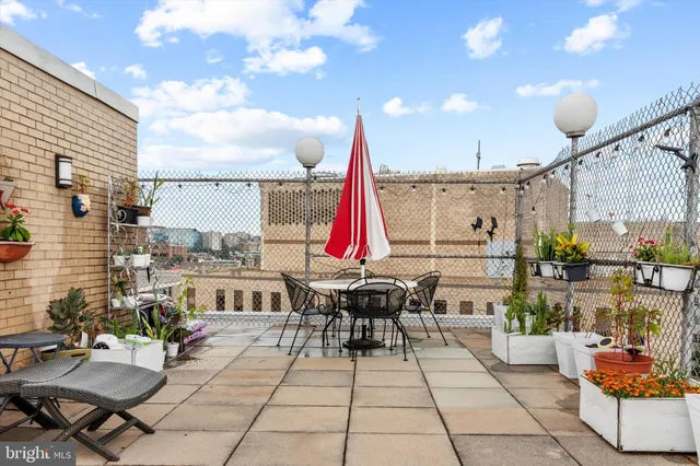 a view of outdoor space with seating area
