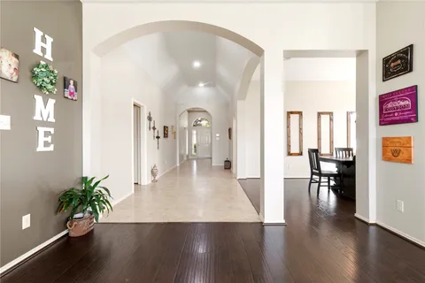 a view interior of the house with wooden floor