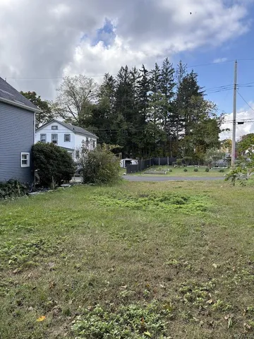 a view of a town with residential houses