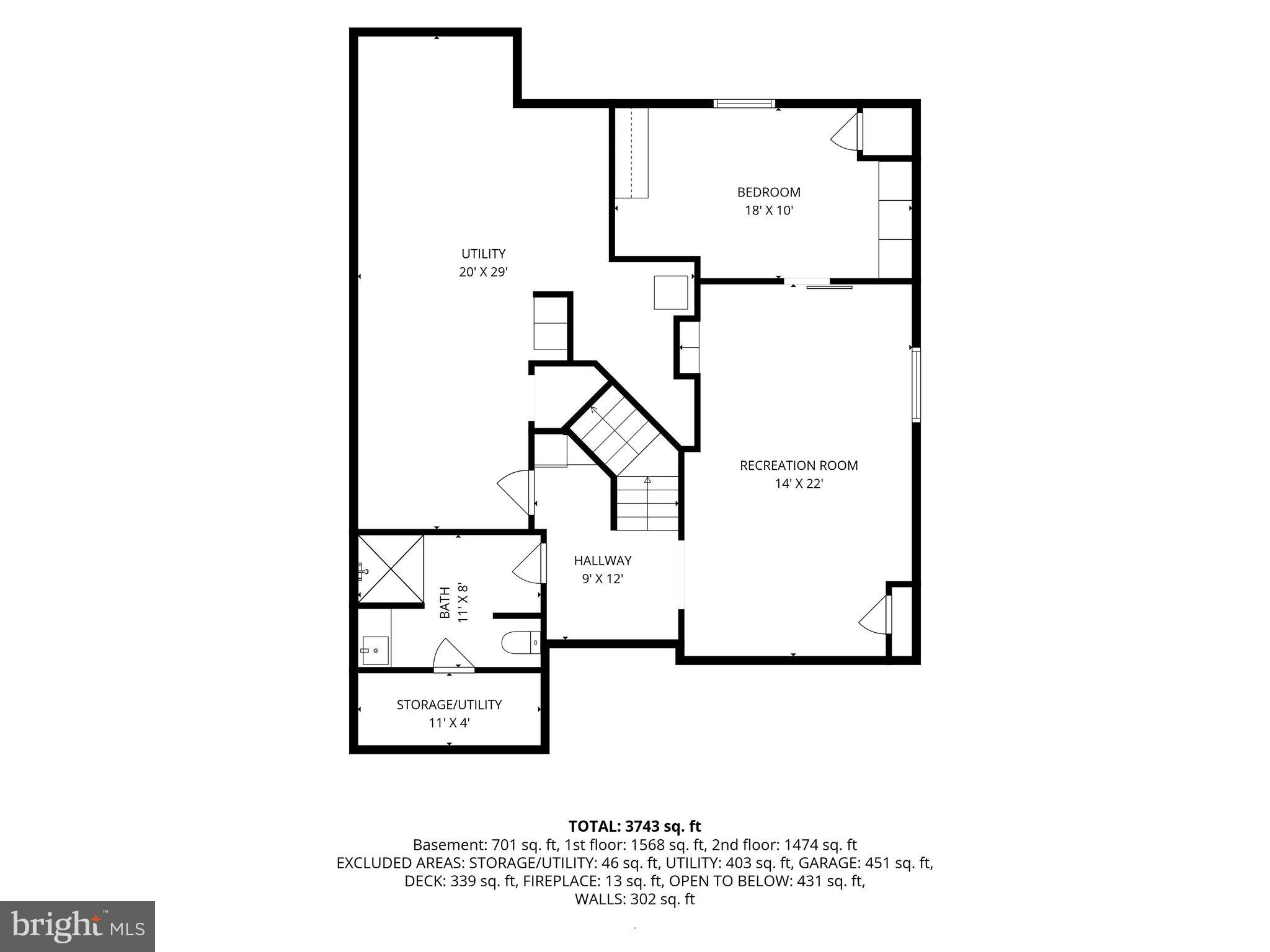 737 Meadowbank Road Kennett Square, PA 19348 - Photo 51 of 52 Lower Level Floor Plan