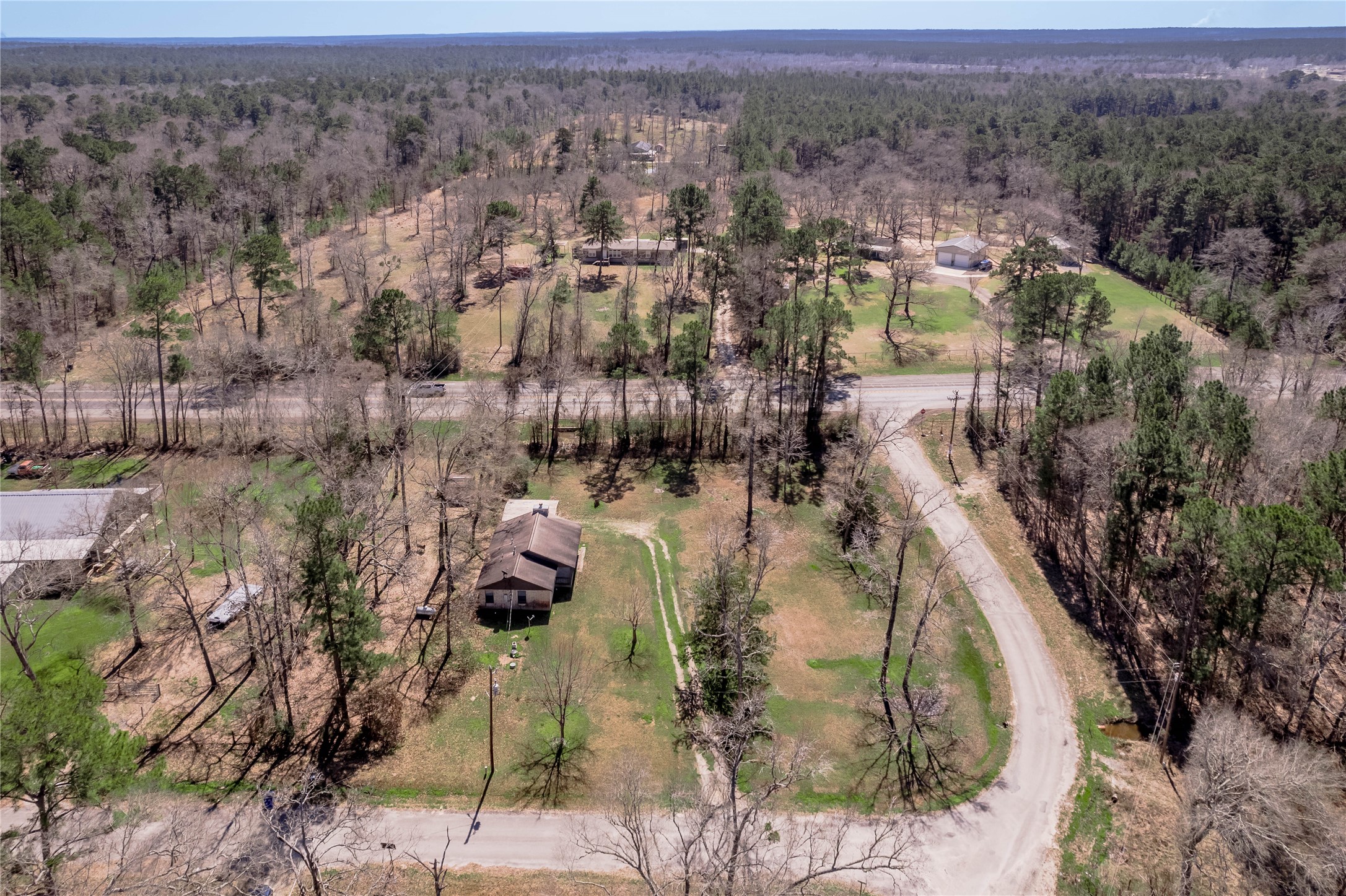 2 Brown Road Huntsville, TX 77320 - Photo 26 of 28 an aerial view of multiple house