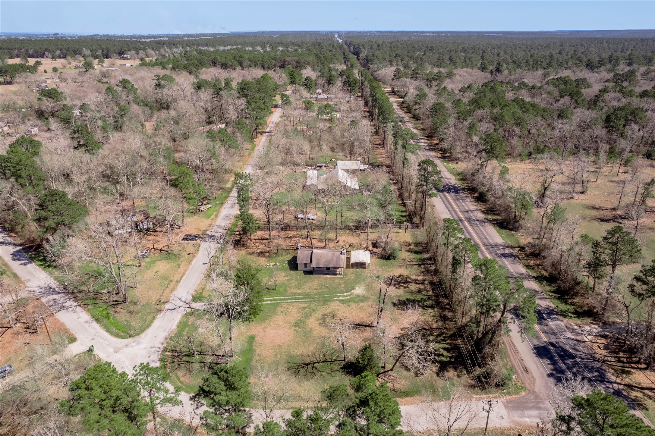 2 Brown Road Huntsville, TX 77320 - Photo 28 of 28 an aerial view of residential houses with outdoor space