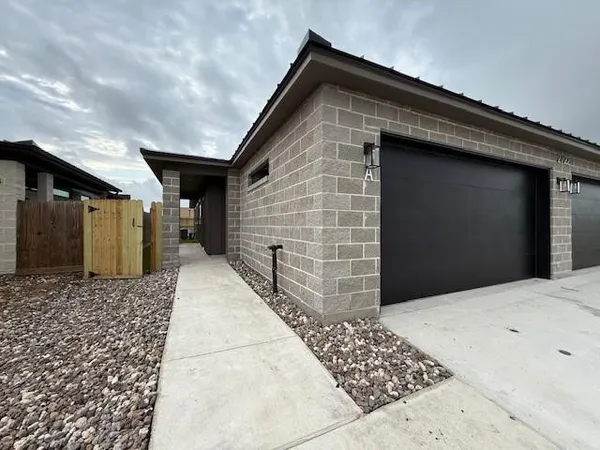a backyard of a house
