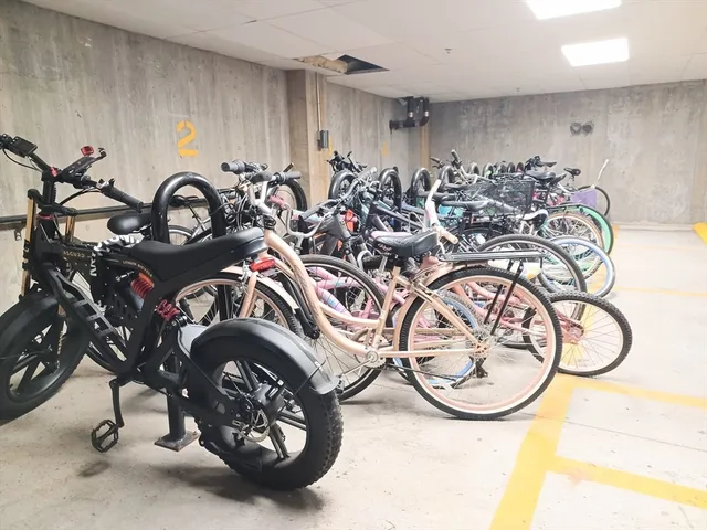 a cars parked in front of a building