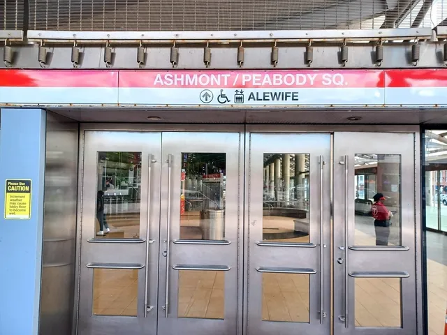 a front view of a building with street view