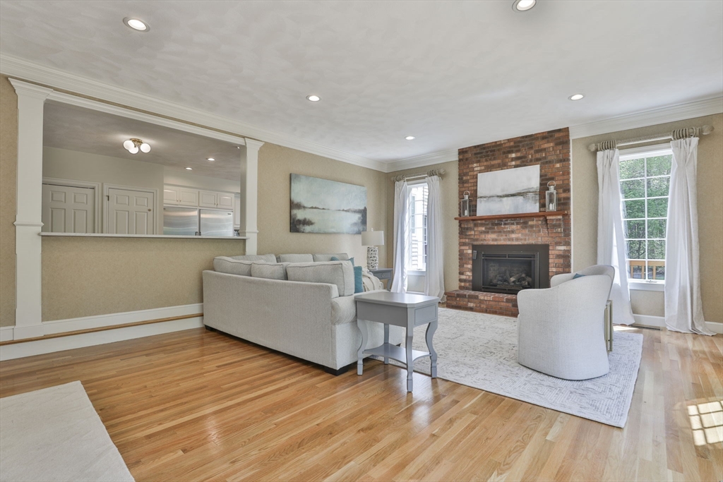 5 Stanton Circle Boxford, MA 01921 - Photo 18 of 42 a living room with furniture and a fireplace